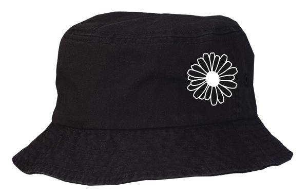 Black Jungkook JK BTS Flower Bucket Hat