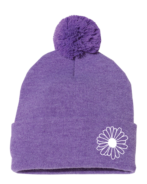 Purple Jungkook JK BTS Flower Beanie Hat