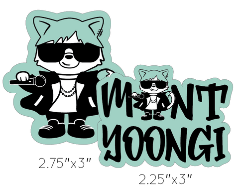 Sticker - Mint Yoongi 3"