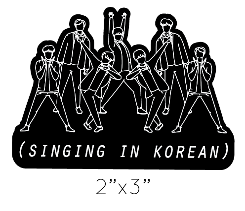 Sticker - Singing in Korean