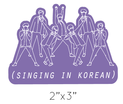 Sticker - Singing in Korean